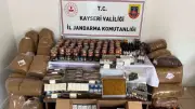 Kayseri Jandarmasından Kaçakçılara Geçit Yok: Binlerce Makaron Ele Geçirildi