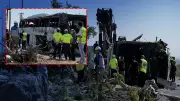 Kayseri'de yolcu otobüsü devrildi: 1 ölü, 22 yaralı