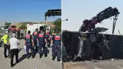 Kayseri'de Yolcu Otobüsü Devrildi: 20 Yaralı
