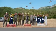 Manisa'da bin 200 kınalı keklik doğal yaşam alanına bırakıldı