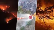 Susurluk'taki orman yangını ikinci gününde de sürüyor